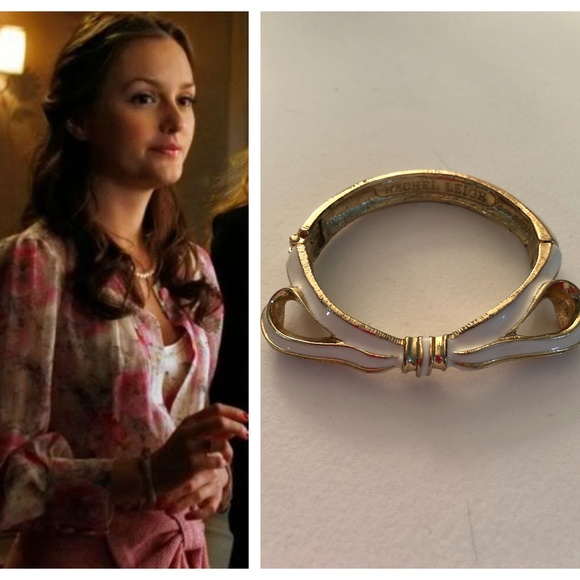 Rachel Leigh Jewelry - Rachel Leigh White bow cuff Gossip Girl Blair